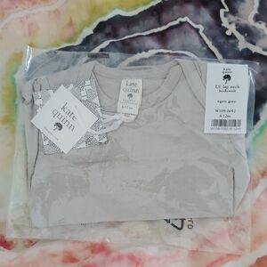 NWT Kate Quinn Gray Baby Bodysuit